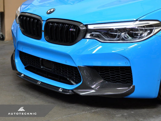 AutoTecknic Dry Carbon Fiber Center Front Lip - F90 M5 | F90 M5 Competition Pre-LCI-Exterior-Silicon Valley Bimmer