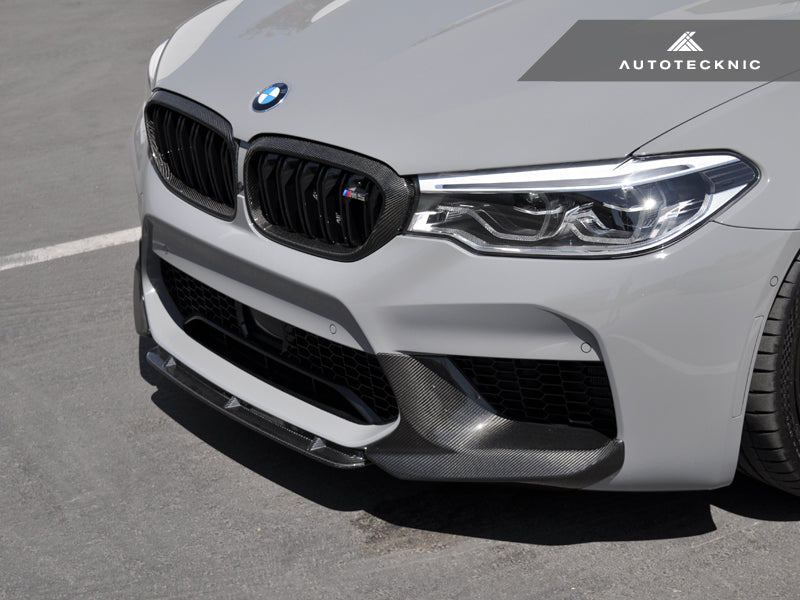 AutoTecknic Dry Carbon Fiber Center Front Lip - F90 M5 | F90 M5 Competition Pre-LCI-Exterior-Silicon Valley Bimmer