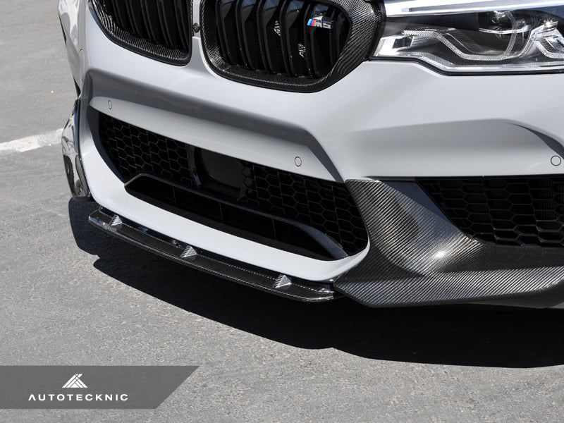 AutoTecknic Dry Carbon Fiber Center Front Lip - F90 M5 | F90 M5 Competition Pre-LCI-Exterior-Silicon Valley Bimmer