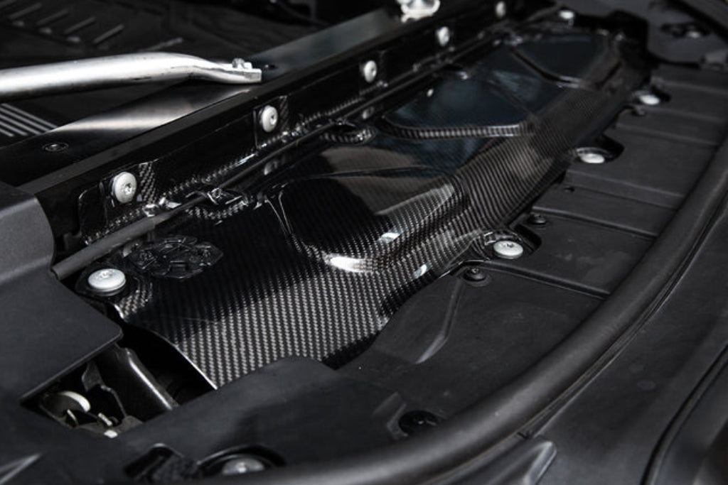 AutoTecknic Dry Carbon Fiber Cooling Shroud - F95 X5M | F96 X6M | G09 XM-Exterior-Silicon Valley Bimmer