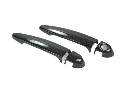 AutoTecknic Dry Carbon Fiber Door Handle Trims - E70 X5M | E70 X5 | E71 X6M | E71 X6-Exterior-Silicon Valley Bimmer