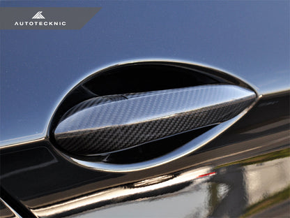 AutoTecknic Dry Carbon Fiber Door Handle Trims - F10 5-Series | F06/ F12/ F13 6-Series | F01 7-Series-Exterior-Silicon Valley Bimmer
