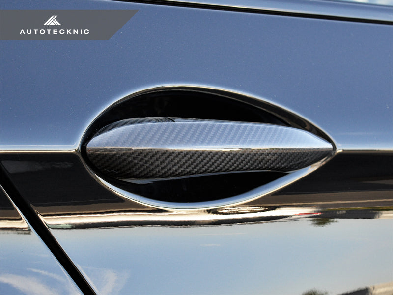 AutoTecknic Dry Carbon Fiber Door Handle Trims - F10 5-Series | F06/ F12/ F13 6-Series | F01 7-Series-Exterior-Silicon Valley Bimmer