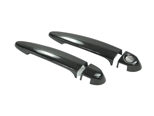 AutoTecknic Dry Carbon Fiber Door Handle Trims - F22/ F23 2-Series-Exterior-Silicon Valley Bimmer