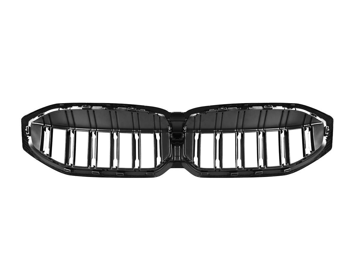 AutoTecknic Dry Carbon Fiber Dual-Slat Front Grille - G20 3-Series LCI-Exterior-Silicon Valley Bimmer