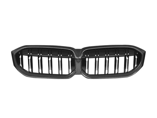 AutoTecknic Dry Carbon Fiber Dual-Slat Front Grille - G20 3-Series LCI-Exterior-Silicon Valley Bimmer