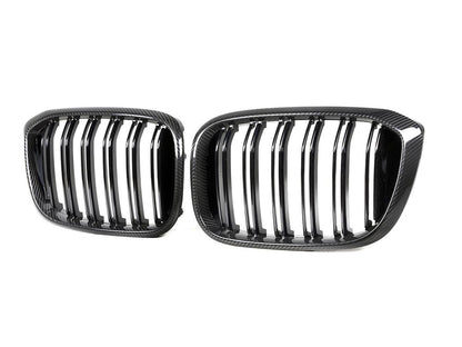 AutoTecknic Dry Carbon Fiber Dual-Slats Front Grille Set - G01 X3 | G02 X4 Pre-LCI-Exterior-Silicon Valley Bimmer