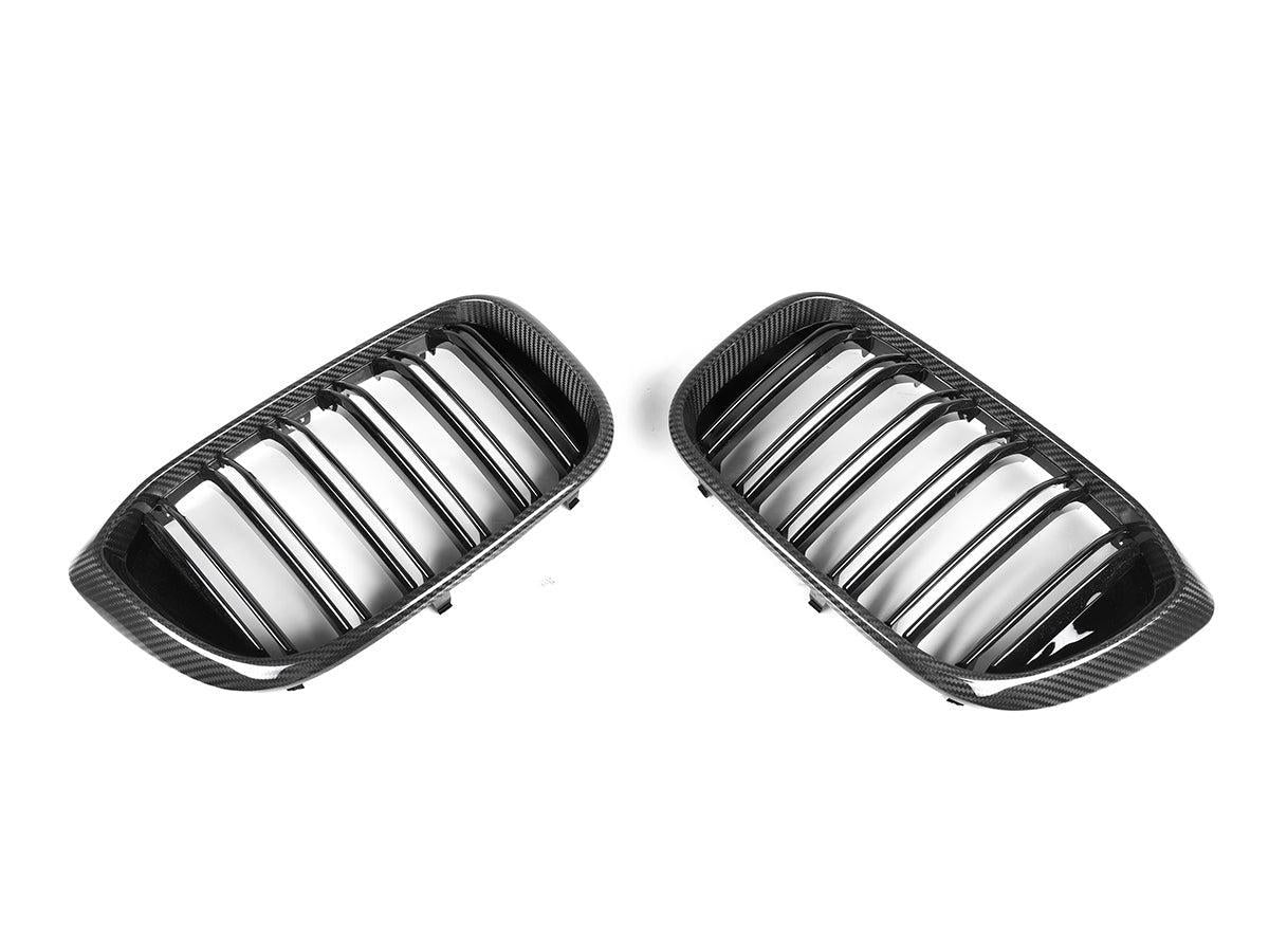 AutoTecknic Dry Carbon Fiber Dual-Slats Front Grille Set - G01 X3 | G02 X4 Pre-LCI-Exterior-Silicon Valley Bimmer