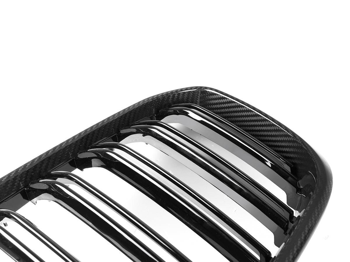 AutoTecknic Dry Carbon Fiber Dual-Slats Front Grille Set - G01 X3 | G02 X4 Pre-LCI-Exterior-Silicon Valley Bimmer