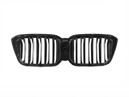 AutoTecknic Dry Carbon Fiber Dual-Slats Front Grille Set - G01 X3 LCI | G02 X4 LCI-Exterior-Silicon Valley Bimmer