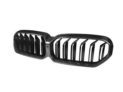 AutoTecknic Dry Carbon Fiber Dual-Slats Front Grilles - G30 5-Series LCI-Exterior-Silicon Valley Bimmer