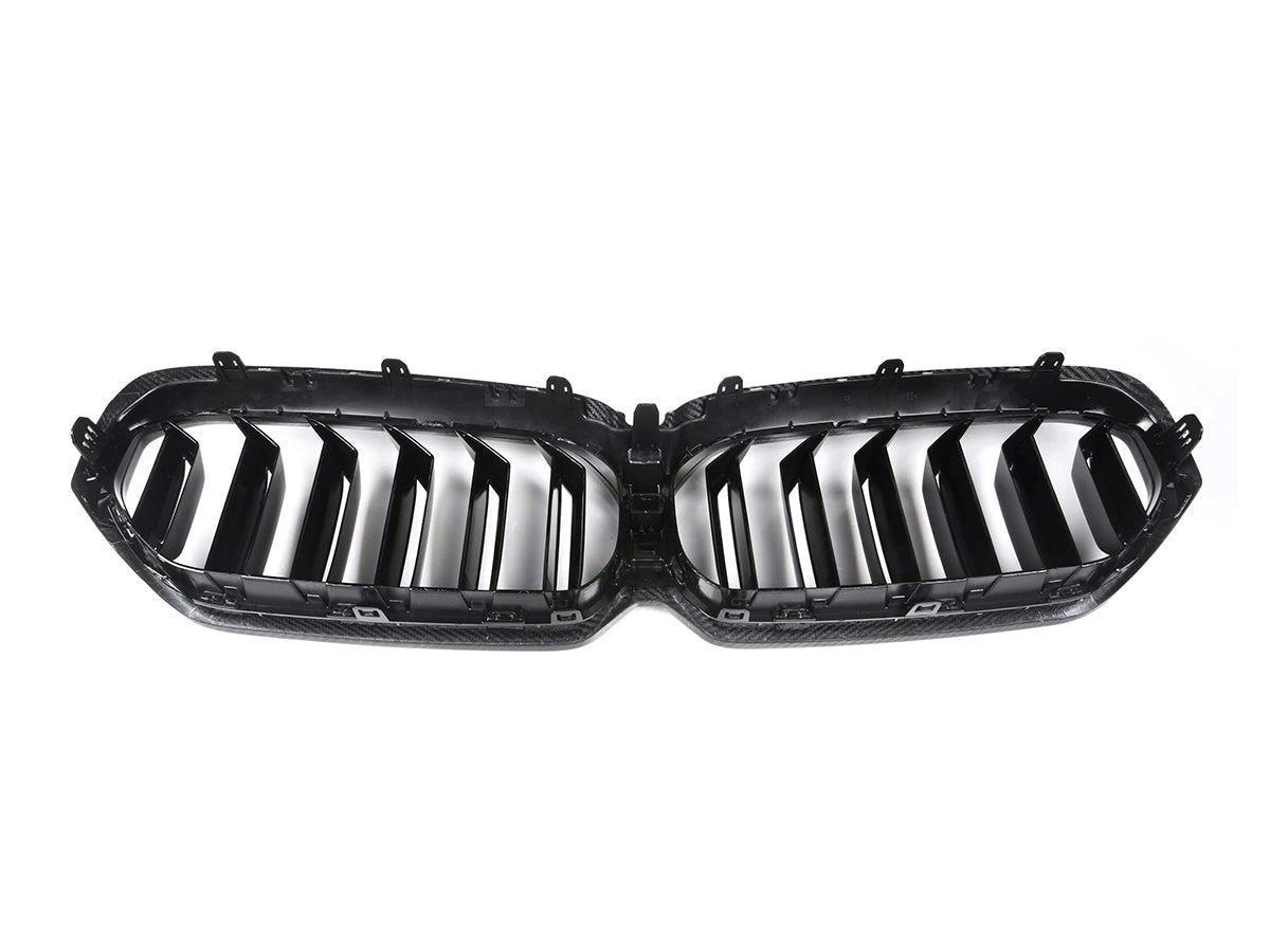 AutoTecknic Dry Carbon Fiber Dual-Slats Front Grilles - G30 5-Series LCI-Exterior-Silicon Valley Bimmer