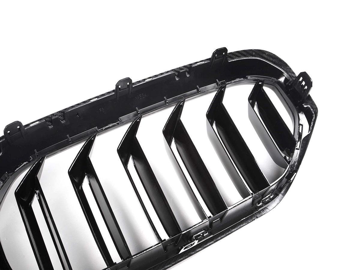 AutoTecknic Dry Carbon Fiber Dual-Slats Front Grilles - G30 5-Series LCI-Exterior-Silicon Valley Bimmer