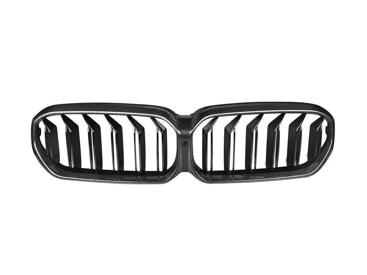 AutoTecknic Dry Carbon Fiber Dual-Slats Front Grilles - G30 5-Series LCI-Exterior-Silicon Valley Bimmer