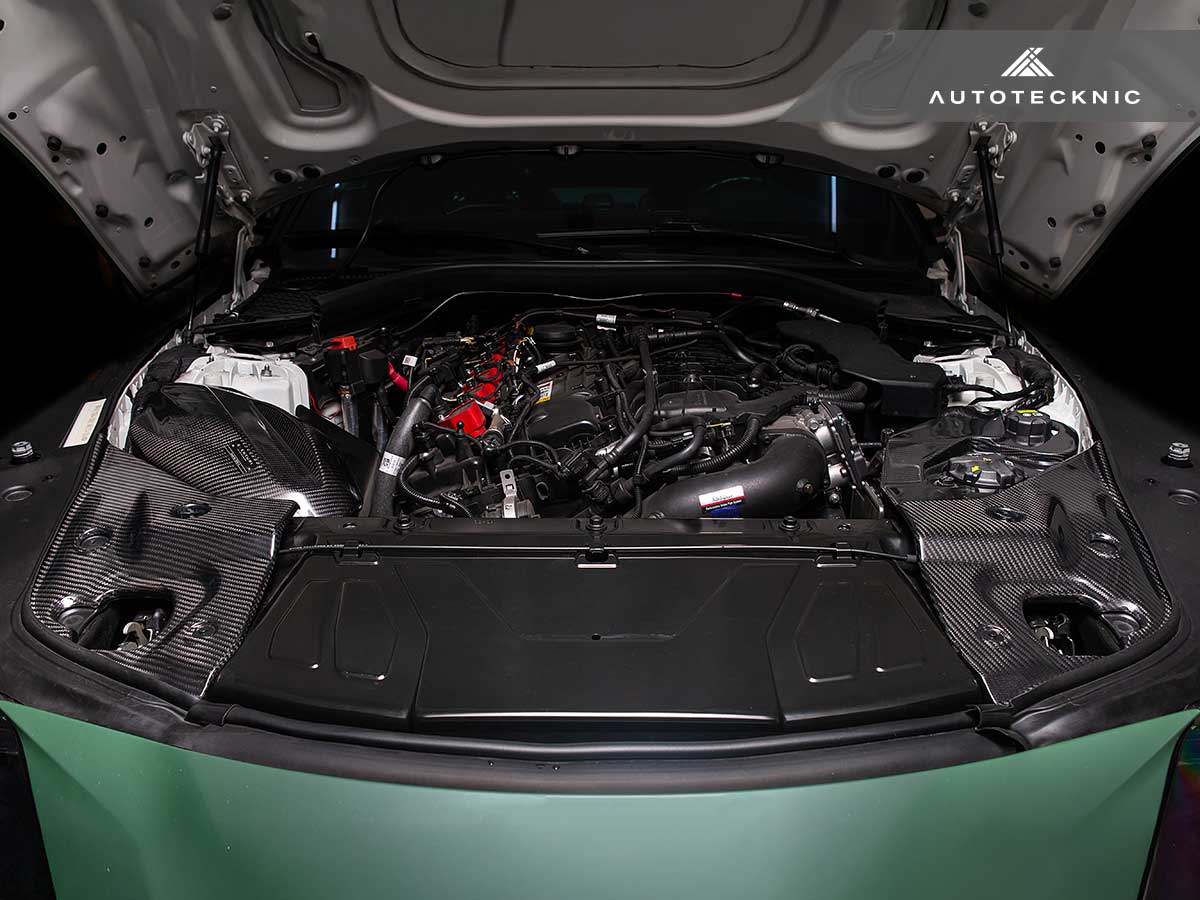 AutoTecknic Dry Carbon Fiber Engine Bay Trim - A90 Supra-Exterior-Silicon Valley Bimmer