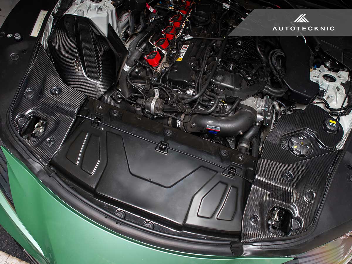 AutoTecknic Dry Carbon Fiber Engine Bay Trim - A90 Supra-Exterior-Silicon Valley Bimmer