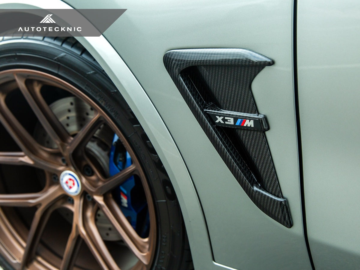 AutoTecknic Dry Carbon Fiber Fender Trim Set - F97 X3M | F98 X4M | G01 X3 | G02 X4-Exterior-Silicon Valley Bimmer