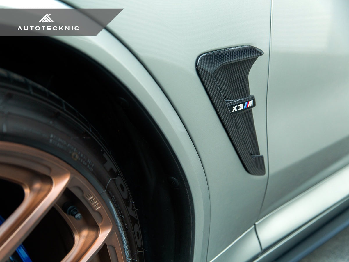 AutoTecknic Dry Carbon Fiber Fender Trim Set - F97 X3M | F98 X4M | G01 X3 | G02 X4-Exterior-Silicon Valley Bimmer