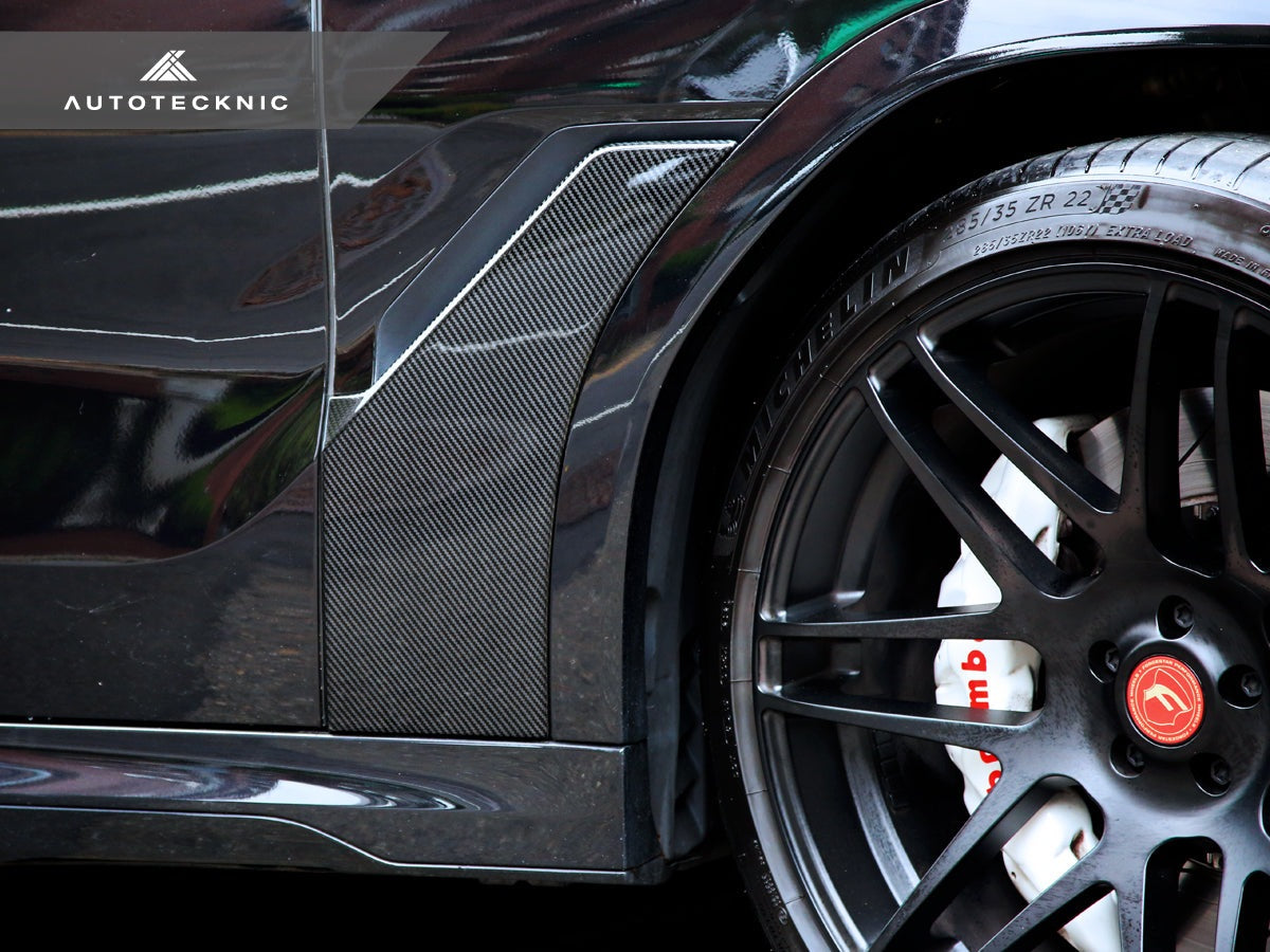 AutoTecknic Dry Carbon Fiber Fender Trim Set - G06 X6-Exterior-Silicon Valley Bimmer