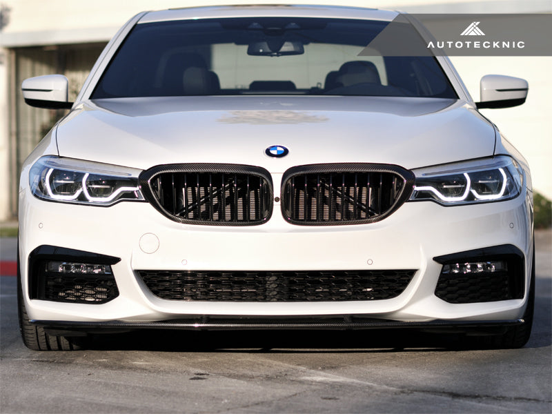 AutoTecknic Dry Carbon Fiber Front Grille Covers - G30 5-Series-Exterior-Silicon Valley Bimmer