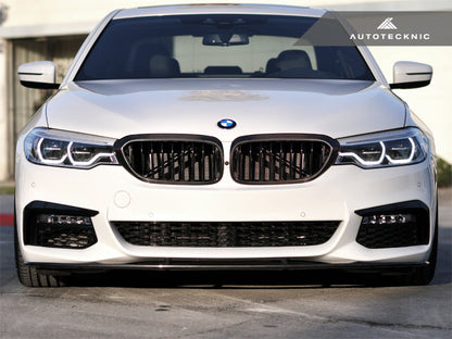 AutoTecknic Dry Carbon Fiber Front Grille Covers - G30 5-Series-Exterior-Silicon Valley Bimmer