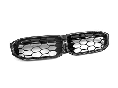 AutoTecknic Dry Carbon Fiber Honeycomb Front Grille - G20 3-Series LCI-Exterior-Silicon Valley Bimmer