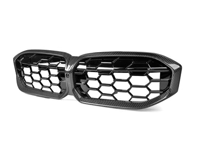 AutoTecknic Dry Carbon Fiber Honeycomb Front Grille - G20 3-Series LCI-Exterior-Silicon Valley Bimmer