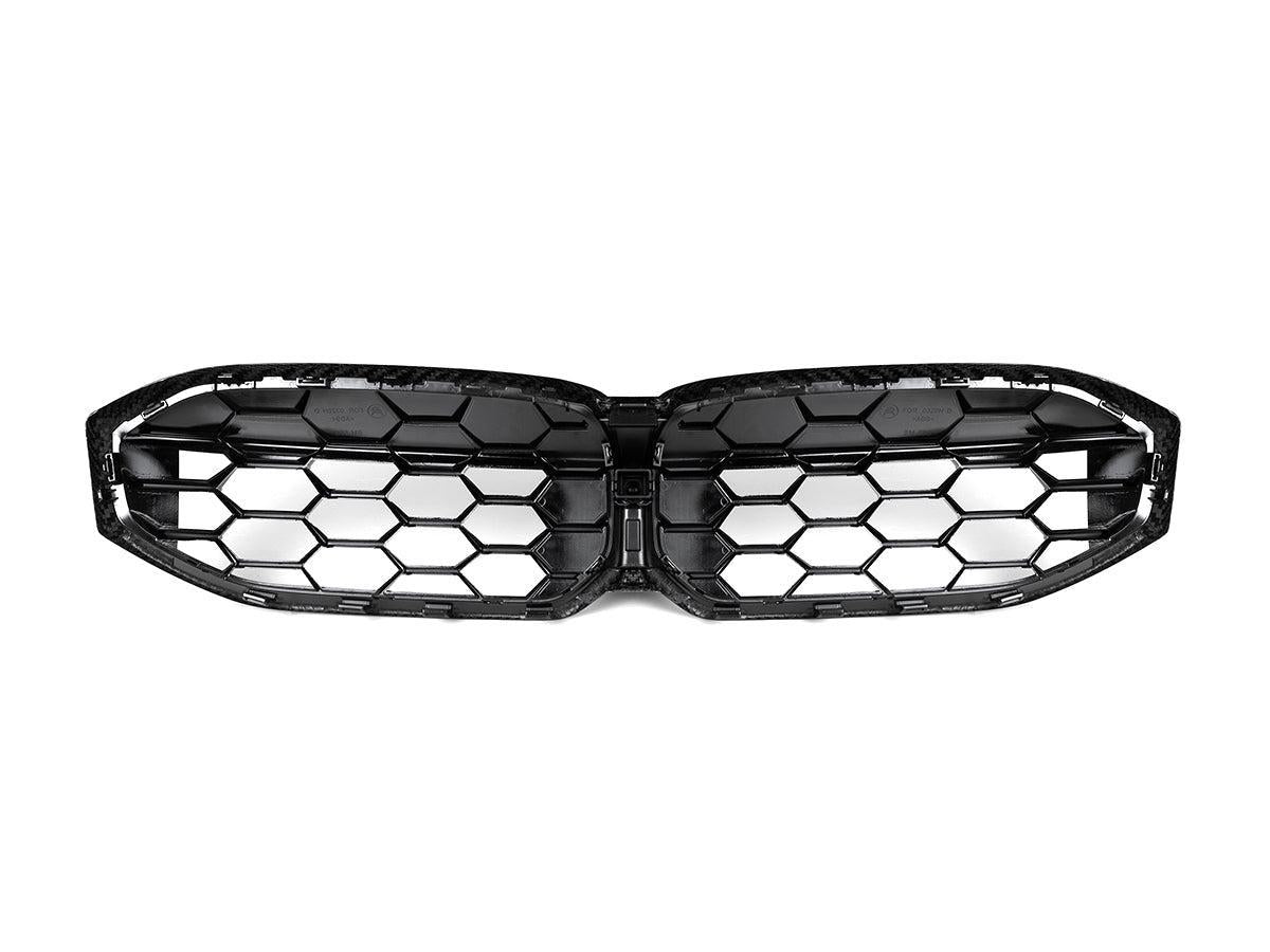 AutoTecknic Dry Carbon Fiber Honeycomb Front Grille - G20 3-Series LCI-Exterior-Silicon Valley Bimmer