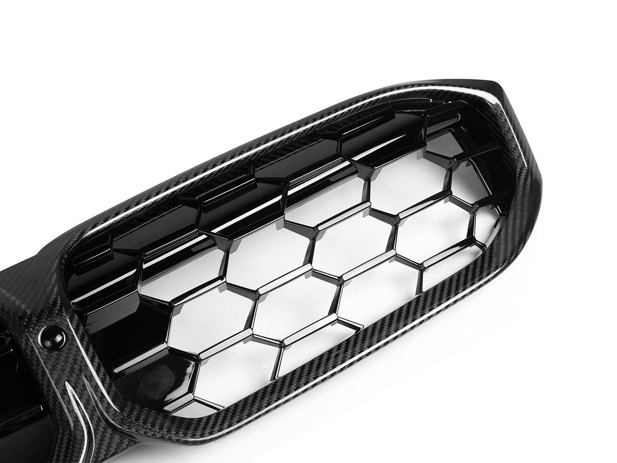 AutoTecknic Dry Carbon Fiber Honeycomb Front Grille - G20 3-Series LCI-Exterior-Silicon Valley Bimmer