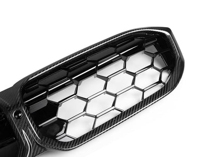 AutoTecknic Dry Carbon Fiber Honeycomb Front Grille - G20 3-Series LCI-Exterior-Silicon Valley Bimmer