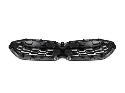 AutoTecknic Dry Carbon Fiber Honeycomb Front Grille - G20 3-Series LCI-Exterior-Silicon Valley Bimmer