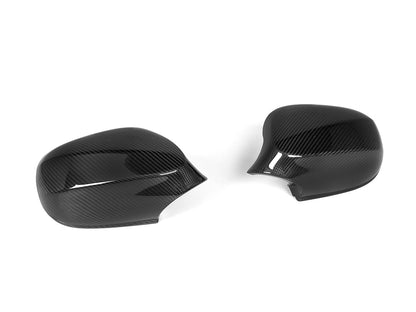AutoTecknic Dry Carbon Fiber Mirror Cap Set - E82 1-Series LCI-Exterior-Silicon Valley Bimmer