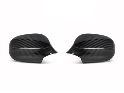 AutoTecknic Dry Carbon Fiber Mirror Cap Set - E90 3-Series Sedan LCI-Exterior-Silicon Valley Bimmer
