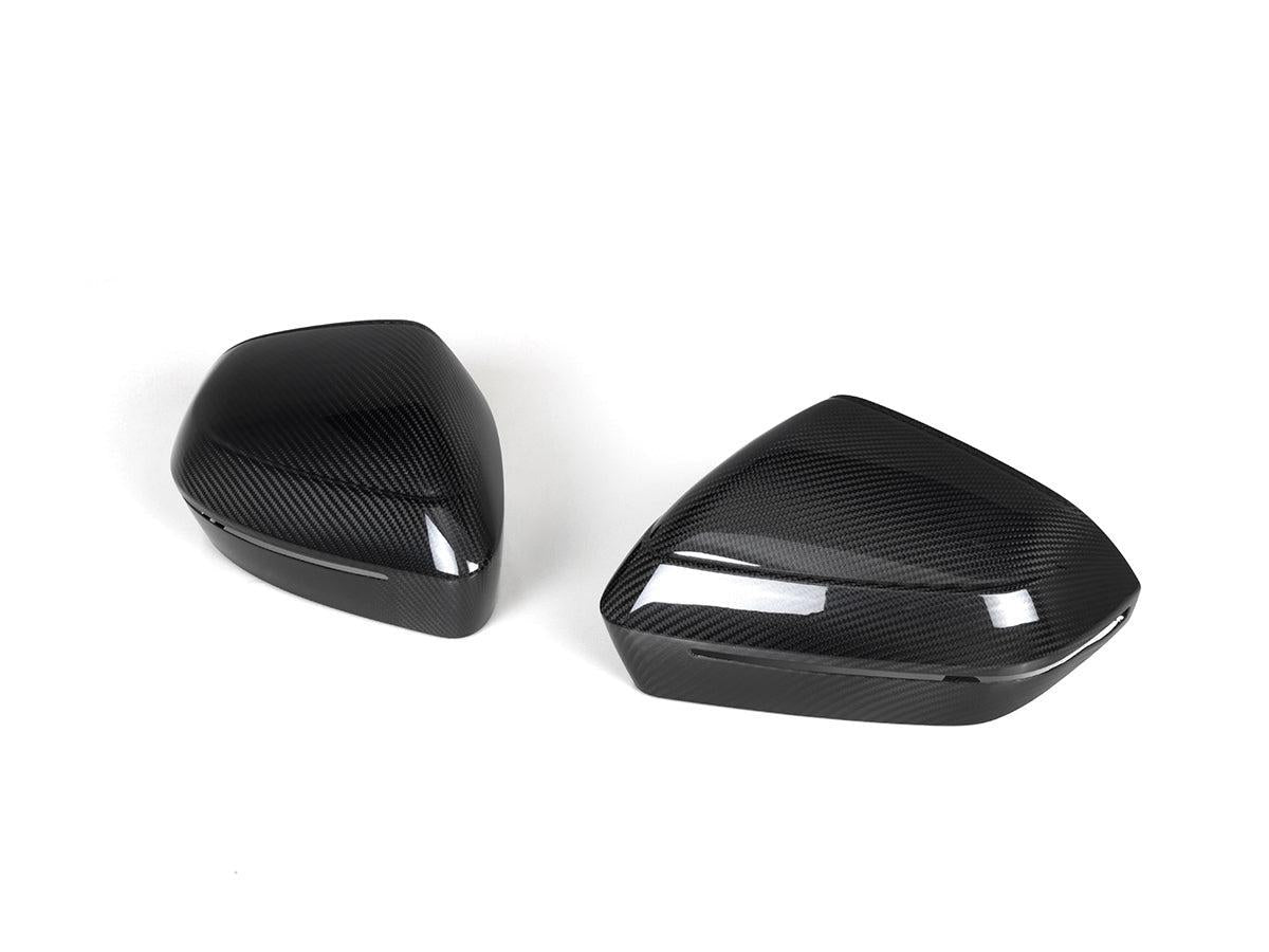 AutoTecknic Dry Carbon Fiber Mirror Cap Set - G45 X3-Exterior-Silicon Valley Bimmer