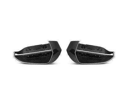 AutoTecknic Dry Carbon Fiber Mirror Cap Set - G45 X3-Exterior-Silicon Valley Bimmer