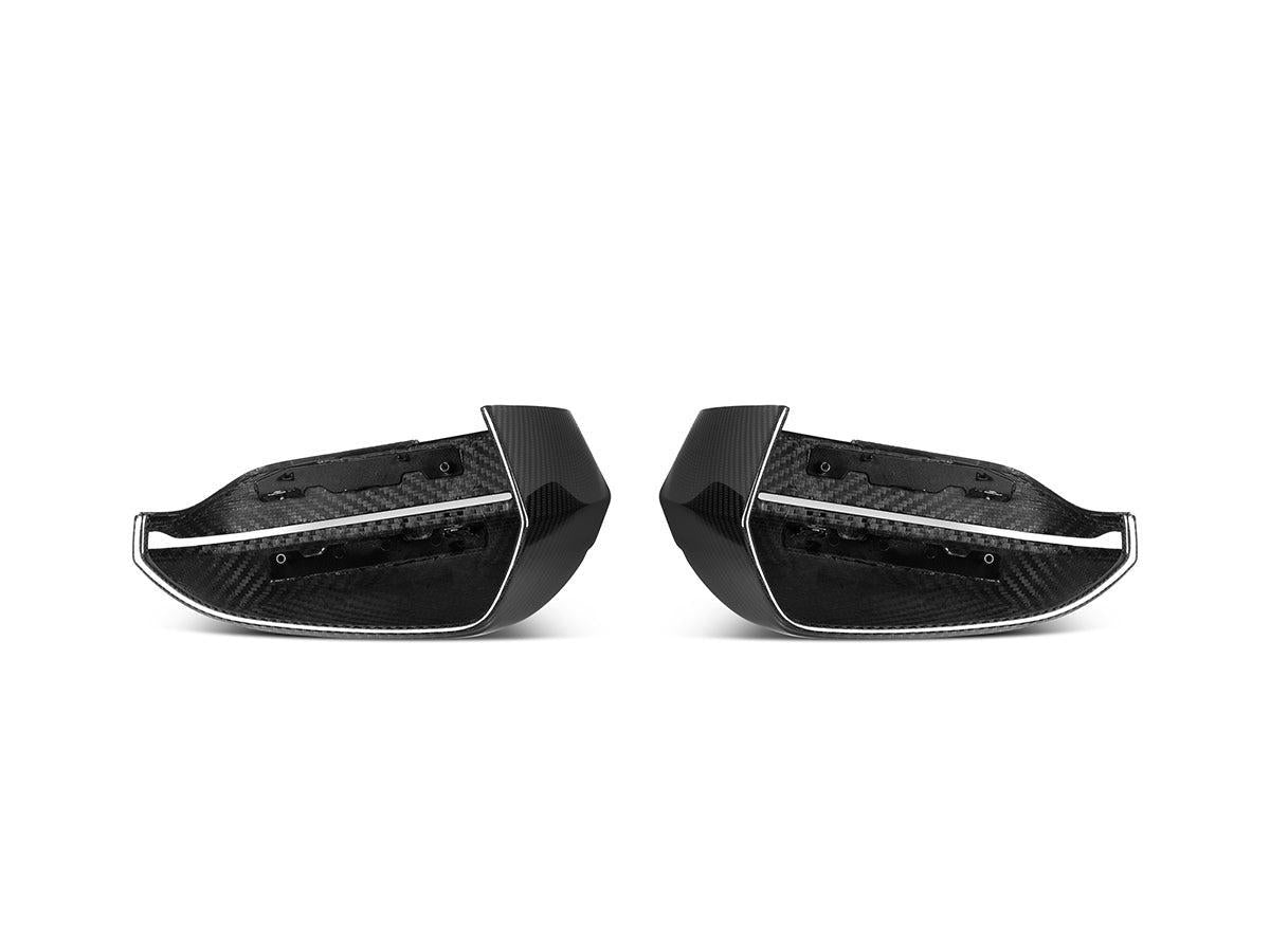 AutoTecknic Dry Carbon Fiber Mirror Cap Set - G60 5-Series | G70 7-Series-Exterior-Silicon Valley Bimmer