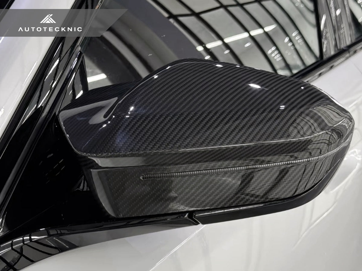 AutoTecknic Dry Carbon Fiber Mirror Cap Set - G90/ G99 M5-Exterior-Silicon Valley Bimmer