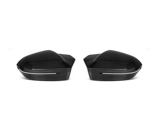 AutoTecknic Dry Carbon Fiber Mirror Cap Set - G90/ G99 M5-Exterior-Silicon Valley Bimmer