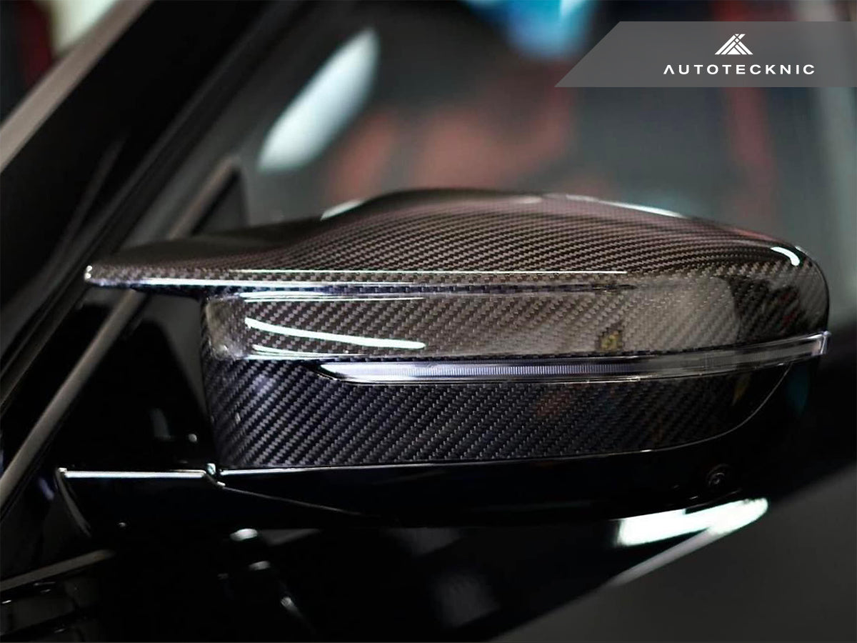 AutoTecknic Dry Carbon Fiber Mirror Covers - G20 M340I LCI | G22 M440I LCI-Exterior-Silicon Valley Bimmer