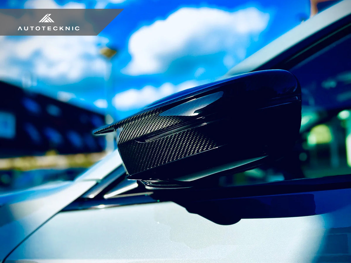 AutoTecknic Dry Carbon Fiber Mirror Covers - G80 M3 | G82/ G83 M4-Exterior-Silicon Valley Bimmer