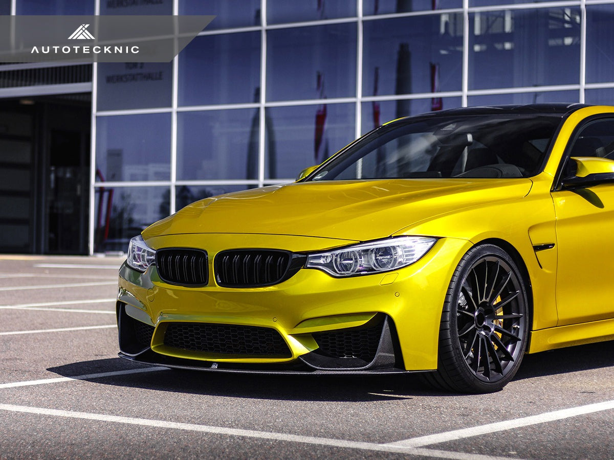 AutoTecknic Dry Carbon Fiber Performante Aero Splitters - F80 M3 | F82 M4-Exterior-Silicon Valley Bimmer