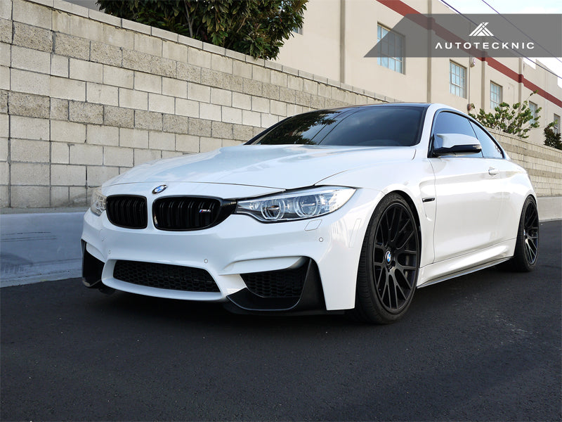 AutoTecknic Dry Carbon Fiber Performante Aero Splitters - F80 M3 | F82 M4-Exterior-Silicon Valley Bimmer