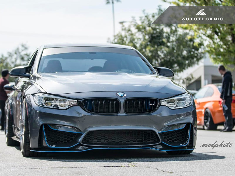 AutoTecknic Dry Carbon Fiber Performante Aero Splitters - F80 M3 | F82 M4-Exterior-Silicon Valley Bimmer