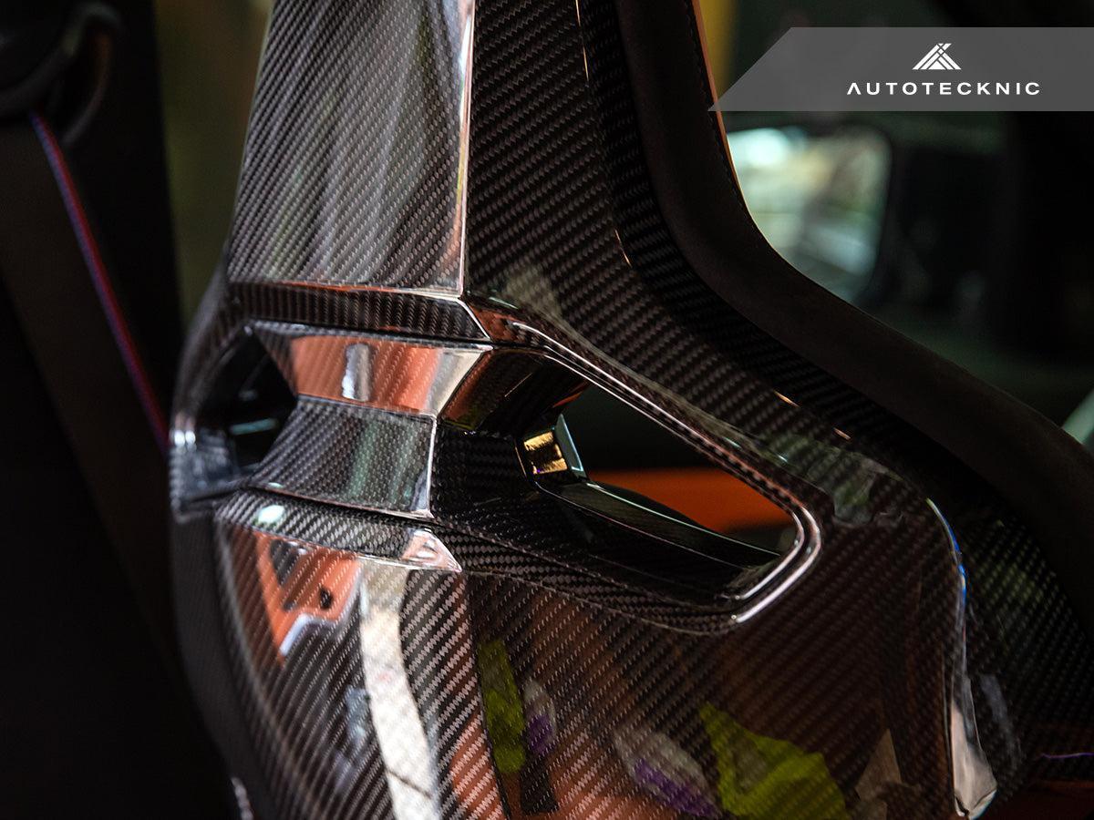 AutoTecknic Dry Carbon Fiber Seat Belt Outlet Cover Set - BMW G80 M3 | G82 M4 | G87 M2 | M Carbon Bucket Seats-Seats-Silicon Valley Bimmer