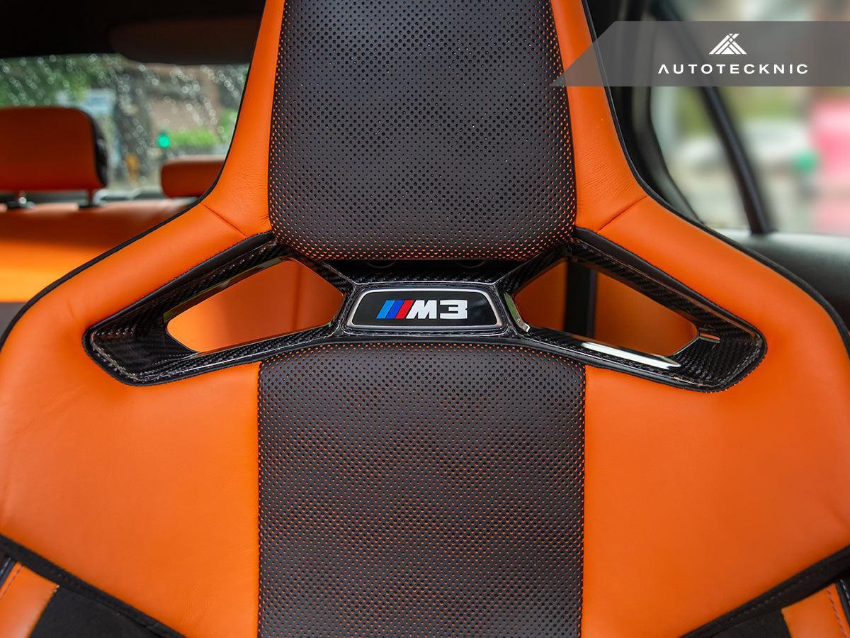 AutoTecknic Dry Carbon Fiber Seat Belt Outlet Cover Set - BMW G80 M3 | G82 M4 | G87 M2 | M Carbon Bucket Seats-Seats-Silicon Valley Bimmer