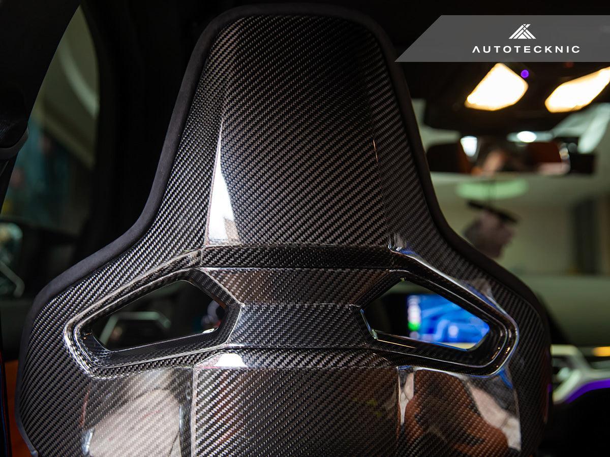 AutoTecknic Dry Carbon Fiber Seat Belt Outlet Cover Set - BMW G80 M3 | G82 M4 | G87 M2 | M Carbon Bucket Seats-Seats-Silicon Valley Bimmer