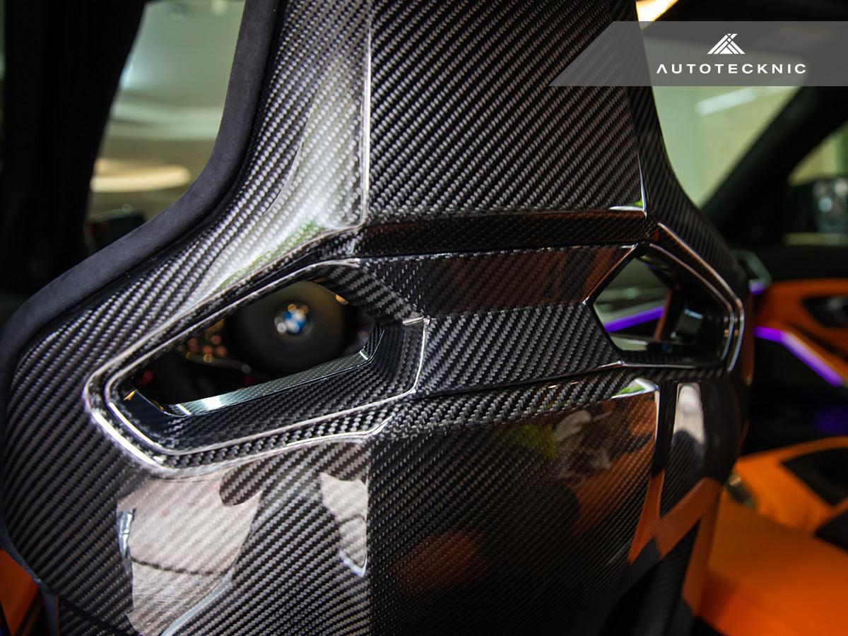 AutoTecknic Dry Carbon Fiber Seat Belt Outlet Cover Set - BMW G80 M3 | G82 M4 | G87 M2 | M Carbon Bucket Seats-Seats-Silicon Valley Bimmer