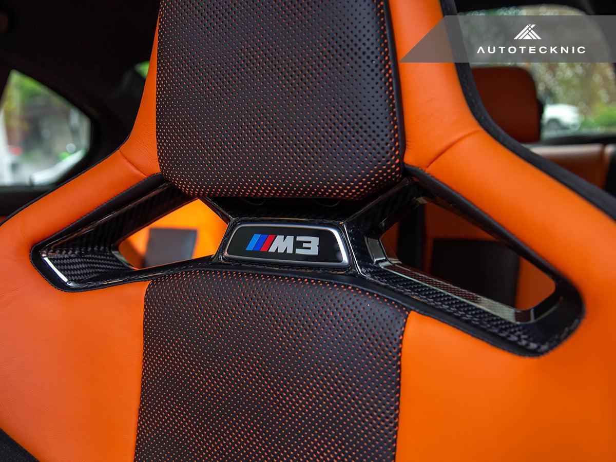 AutoTecknic Dry Carbon Fiber Seat Belt Outlet Cover Set - BMW G80 M3 | G82 M4 | G87 M2 | M Carbon Bucket Seats-Seats-Silicon Valley Bimmer