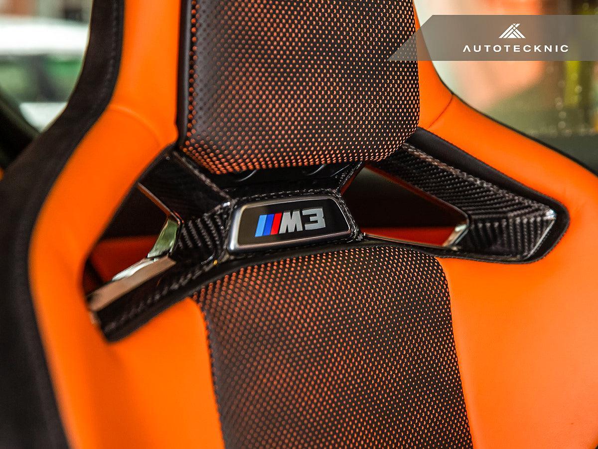 AutoTecknic Dry Carbon Fiber Seat Belt Outlet Cover Set - BMW G80 M3 | G82 M4 | G87 M2 | M Carbon Bucket Seats-Seats-Silicon Valley Bimmer