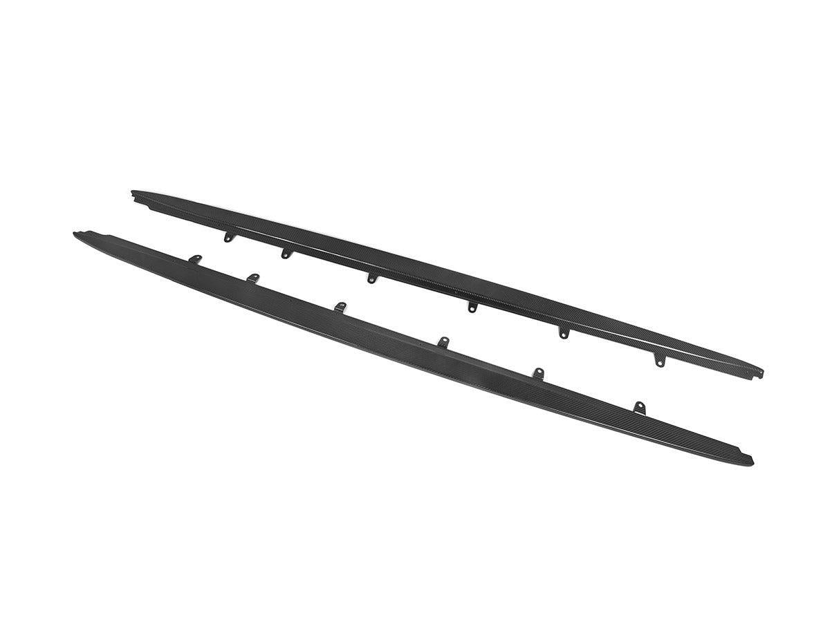 AutoTecknic Dry Carbon Fiber Side Skirt Extension Set - F90 M5 | G30 5-Series-Exterior-Silicon Valley Bimmer
